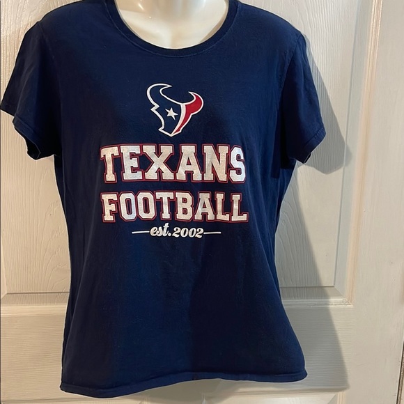 Team Apparel Texans Navy Blue Football Jersey Top - Picture 1 of 5